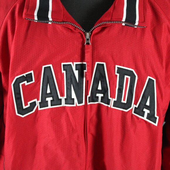 Team Canada Jacket (Retro) - World Classic of Baseball by Majestic - Men's 2xL - Picture 2 of 8